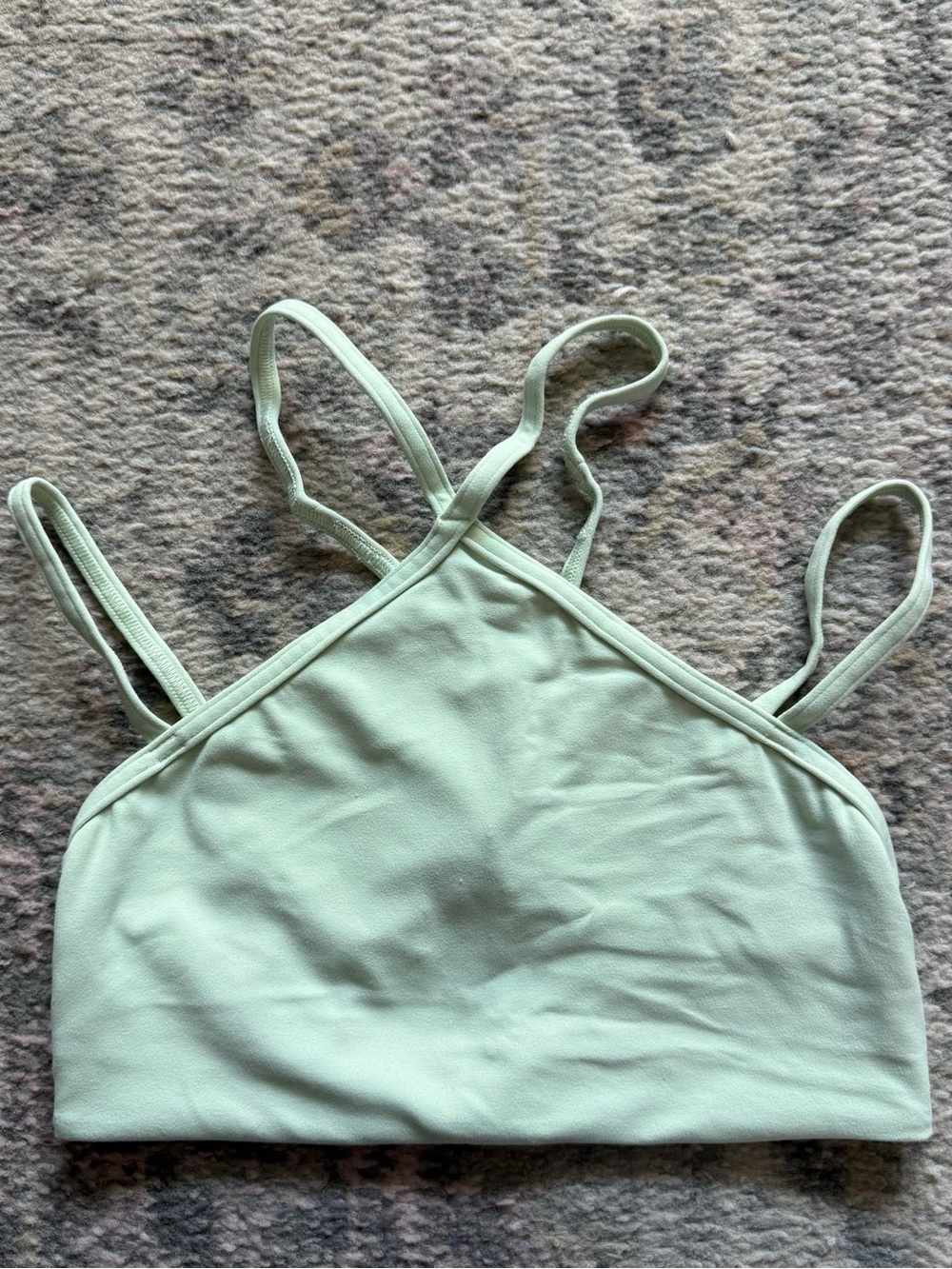 Lululemon Mint Green Flow Y Strappy Bra Size 4